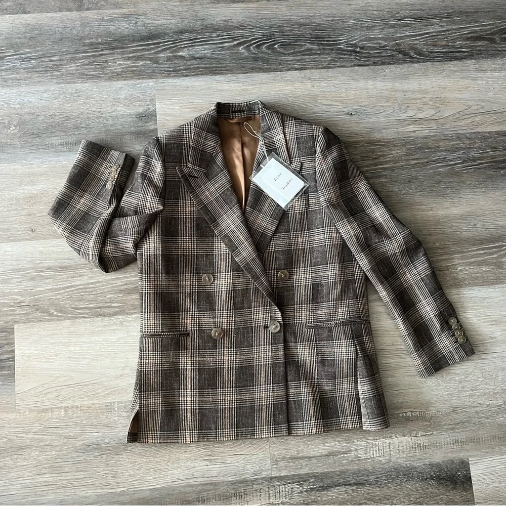 NWT Acne Studios herringbone oversize blazer - Picture 6 of 16